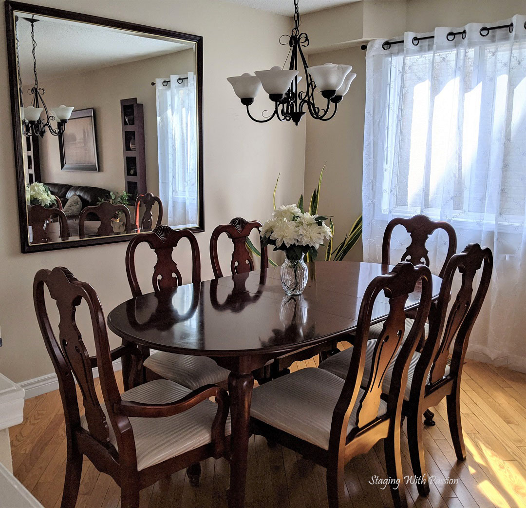 Dining Room Staged
